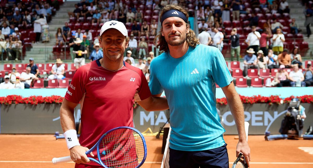 Каспер Рууд і Стефанос Ціціпас 